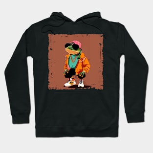 Funny Cartoon Frog Cool Style Hoodie